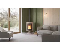 HS Flamingo Krbová kamna MASTERFLAMME ® Medie II, krémová (25)