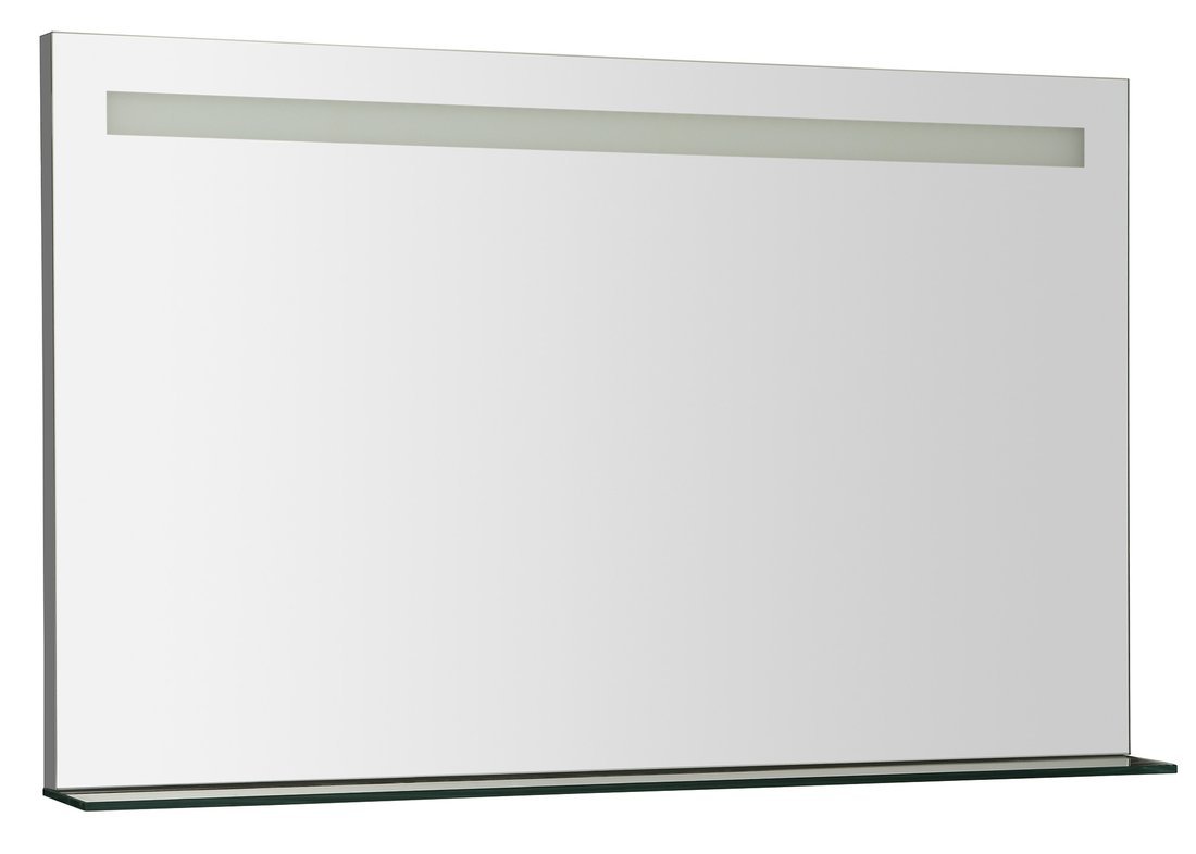 SAPHO BRETO zrcadlo s LED osvětlením a policí 1000x608mm