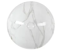 SAPHO DALMA keramické umyvadlo na desku, Ø 42cm, carrara (5)