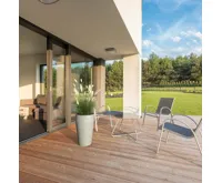 Granisil granitový květináč MONTI 55 cm Černý (12)