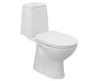 AQUALINE RIGA WC kombi, dvojtlačítko 3/6l, spodní odpad, bílá