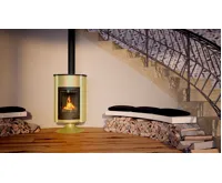 HS Flamingo Krbová kamna MASTERFLAMME ® Grande II, olivová (37)