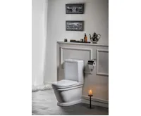 CREAVIT ANTIK WC kombi, spodní/zadní odpad, bílá (4)