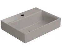 GSI NUBES keramické umývátko 40x32cm, broušená spodní hrana, tortora mat GSI NUBES keramické umývátko 40x32cm, broušená spodní hrana, tortora mat