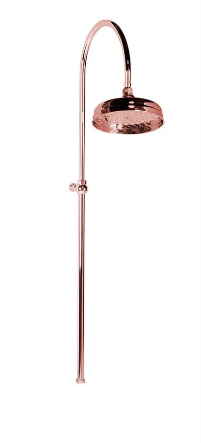 SAPHO ANTEA sprchový sloup k napojení na baterii, hlavová sprcha, růžové zlato
