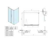 POLYSAN LUCIS LINE čtvercový sprchový kout 900x900mm L/P varianta (11)