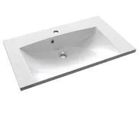 SAPHO MARIA umyvadlo, litý mramor, 75x46cm, bílá