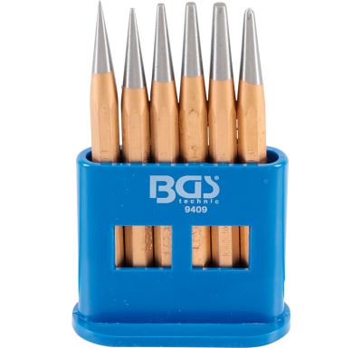 BGS Vyrážeče / důlčíky, 120 mm, 1 – 5 mm, sada 6 dilů
