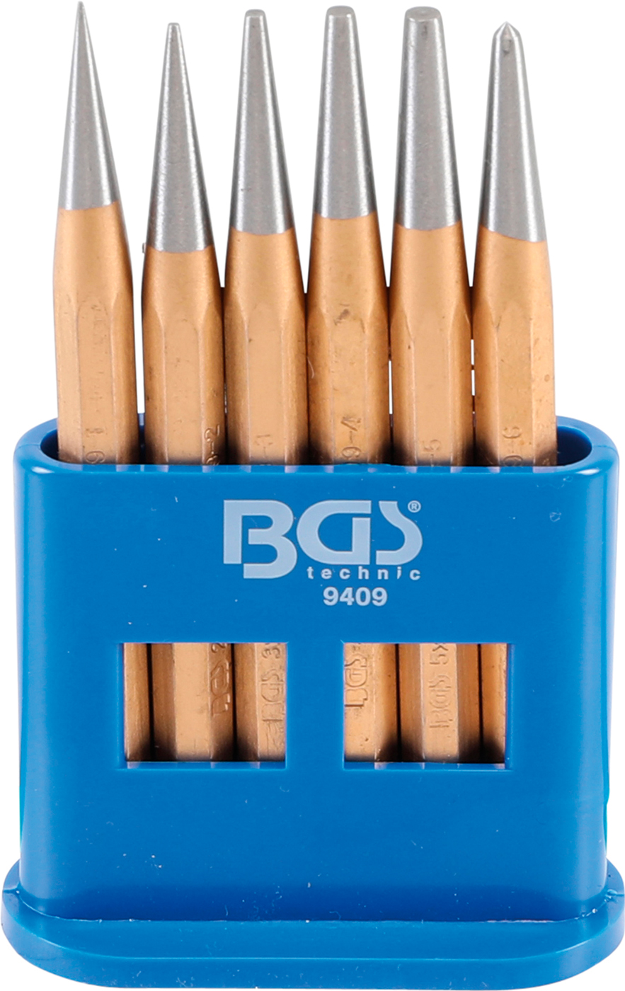 Bgs vyrážeče / důlčíky, 120 mm, 1 – 5 mm, sada 6 dilů