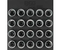 BGS Hlavice zástrčné pro bezpečnostní šrouby kol Audi, sada 20 ks