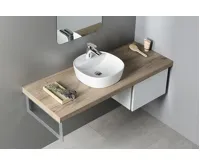 SAPHO LUGANO keramické umyvadlo na desku, Ø 40cm, bílá (4)