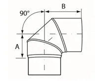 Almeva Koleno 90° - ø200 (1)
