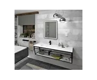 SAPHO ARUBA umyvadlo, Rockstone, 150x51,5cm, levé, bílá mat (1)