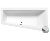 POLYSAN ANDRA R SLIM asymetrická vana 180x90x45cm, bílá POLYSAN ANDRA R SLIM asymetrická vana 180x90x45cm, bílá