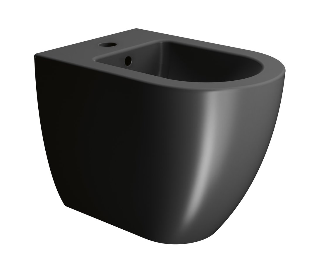Gsi pura big bidet stojící 36x55cm, černá mat