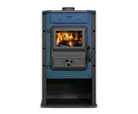 TIM SISTEM Krbová kamna na dřevo Čarobna pec ECO 6,9 kW, ocelová, modrá