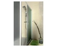 AQUALINE AMADEO posuvné sprchové dveře 1200 mm, sklo Brick (1)