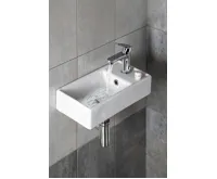 SAPHO MINOS keramické umývátko 40x22cm, baterie vpravo, bílá (5)