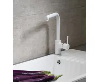 SAPHO INOVA stojánková dřezová baterie, bílá mat (3)