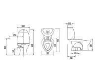 CREAVIT KID WC kombi dětské, spodní odpad, dekor (8)