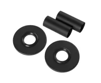 INVENA Krycí rozeta pro boční připojení radiátoru, černá (UA-11-C15-S)