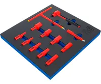 BGS Vložka do dílenského vozíku 2/3: VDE sada nástrčných klíčů,  10 mm (3/8"),  7 - 22 mm,  12 (1)