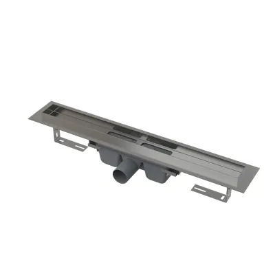 ALCAPLAST Sprchový liniový žlab nerezový, s okrajem, pro plný rošt, délka 950 mm APZ6-950