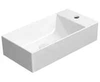 GSI KUBE X keramické umývátko 50x25cm, pravé/levé, bílá ExtraGlaze GSI KUBE X keramické umývátko 50x25cm, pravé/levé, bílá ExtraGlaze