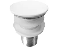 SAPHO THIN umyvadlová výpust 5/4“, click-clack, Rockstone bílá mat