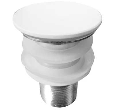 SAPHO THIN umyvadlová výpust 5/4“, click-clack, Rockstone bílá mat