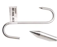 BGS Hák S-forma se špicí, nerezový, 80 mm BGS Hák S-forma se špicí, nerezový, 80 mm