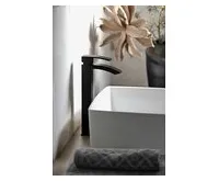 SAPHO GINKO 25 stojánková umyvadlová baterie vysoká, černá mat (1)