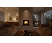 HS Flamingo Krbová vložka AQUAFLAM ® PANORAMA 25 s výměníkem a manuální regulací (26)