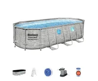 Bestway Bazén Power Steel Stacked Stone Swim Vista 5,49 x 2,74 x 1,22 m - 56716 (2)