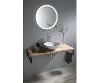 SAPHO BLOK kamenné umyvadlo na desku Ø 42cm, bílá carrara mat (6)