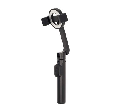 Multifunkční skládací selfie hůl s Bluetooth®: 5.0, trojnožka s držákem gripem, černá