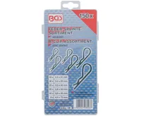 BGS Pružinová závlačka, sada 150 dílů, PVC kazeta (2)