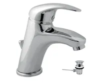 NOVASERVIS Umyvadlová baterie s kovovou výpustí Titania Lux chrom - 91002,0