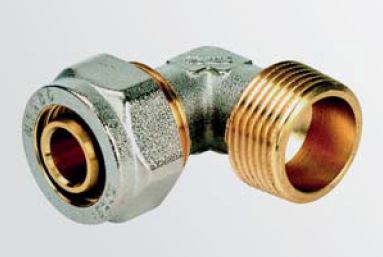 Wigell šroubovací tvarovka koleno přechodové 90° 16x1/2" závit vnější