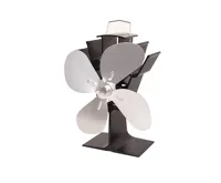 HS Flamingo Ventilátor na kamna FLAMINGO čtyřlopatkový, stříbrný (1)