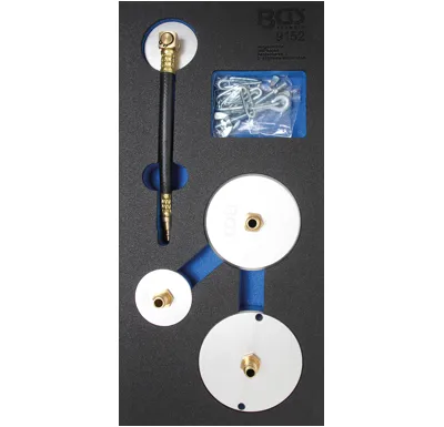 BGS Sada adaptérů pro pneumatický odvzdušňovací přípravek brzdového systému, 4dílná