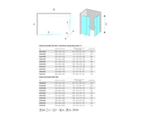LIMA Sprchový kout, obdélník, 120x100 cm, chrom ALU, sklo Point (6)