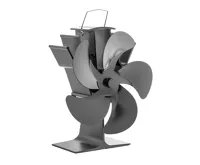 HS Flamingo Ventilátor na kamna FLAMINGO pětilopatkový, černý HS Flamingo Ventilátor na kamna FLAMINGO pětilopatkový, černý