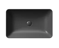 GSI NUBES keramické umyvadlo na desku 60x38cm, černá mat (3)