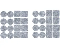 BGS Sada filcových podložek pod nábytek,  šedě melírované,  32dílná BS80704 (1)