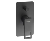 SAPHO FORATA podomítková sprchová baterie, 2 výstupy, černá mat SAPHO FORATA podomítková sprchová baterie, 2 výstupy, černá mat