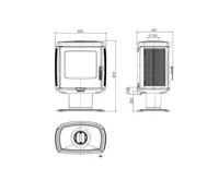 PLAMEN Litinová krbová kamna ROBERTO (1)