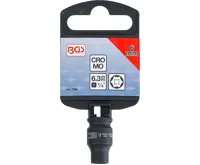 BGS Silová nástrčná hlavice, šestihranná,  6,3 mm (1/4"),  6 mm (3)