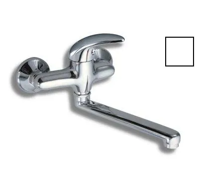NOVASERVIS Umyvadlová dřezová baterie 150 mm Metalia 55 bílá-chrom - 55076,1