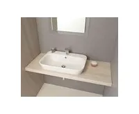 SAPHO SAVANA keramické umyvadlo zápustné 65x45cm, bílá (1)